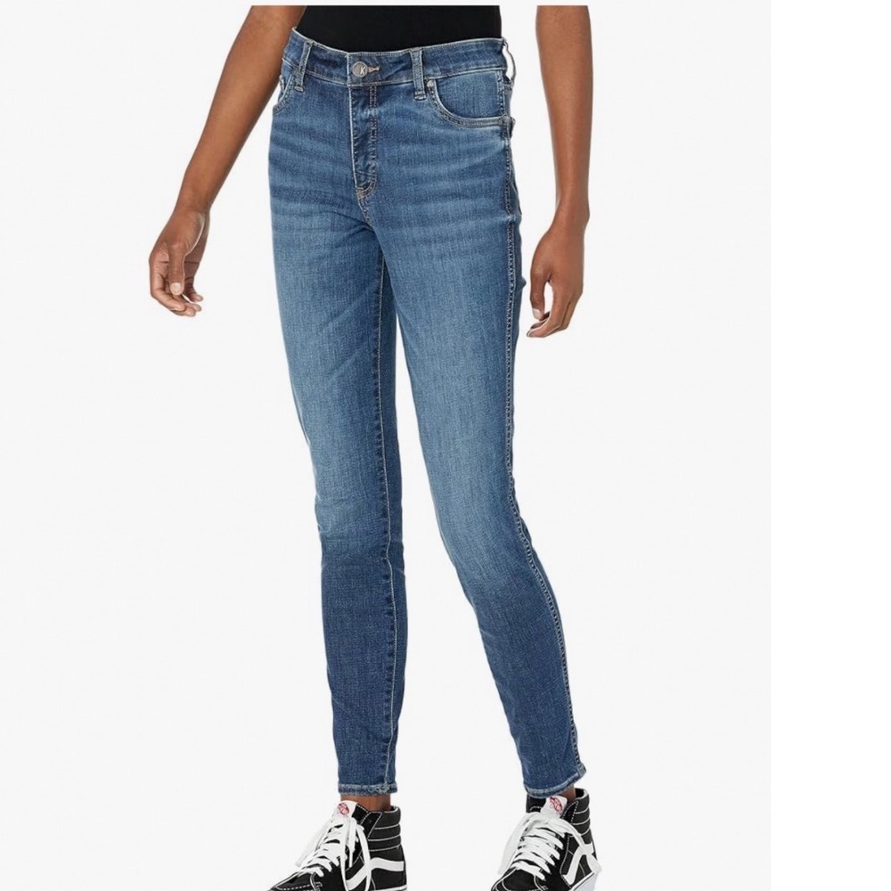 KUT from the Kloth MIA High Rise Fab Ab Toothpick Skinny Jeans Women Size 14โ